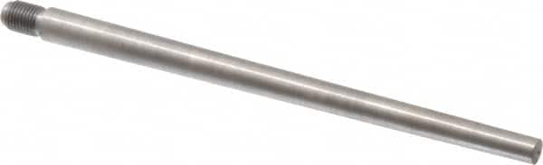 Value Collection - Size 7, 0.407" Large End Diam, Uncoated Steel 3/8-24 Threaded Taper Pin - Grade C-12L14, 6 Pin Length - Exact Tooling