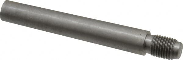 Value Collection - Size 8, 0.49" Large End Diam, Uncoated Steel 7/16-20 Threaded Taper Pin - Grade C-12L14, 3 Pin Length - Exact Tooling