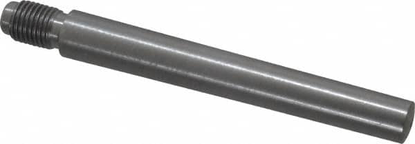 Value Collection - Size 8, 0.49" Large End Diam, Uncoated Steel 7/16-20 Threaded Taper Pin - Grade C-12L14, 3-1/2 Pin Length - Exact Tooling