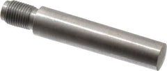 Value Collection - Size 9, 0.589" Large End Diam, Uncoated Steel 1/2-20 Threaded Taper Pin - Grade C-12L14, 2-1/2 Pin Length - Exact Tooling