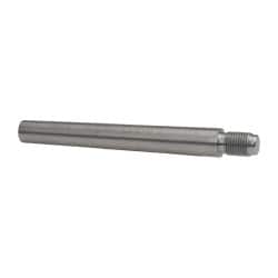 Value Collection - Size 9, 0.589" Large End Diam, Uncoated Steel 1/2-20 Threaded Taper Pin - Grade C-12L14, 4-1/2 Pin Length - Exact Tooling