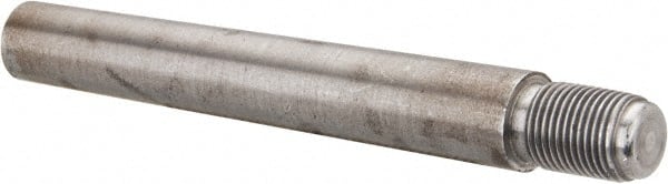 Value Collection - Size 10, 0.704" Large End Diam, Uncoated Steel 5/8-18 Threaded Taper Pin - Grade C-12L14, 4-1/2 Pin Length - Exact Tooling