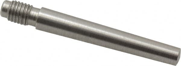 Value Collection - Size 4, 0.248" Large End Diam, Passivated Stainless Steel 1/4-28 Threaded Taper Pin - Grade 303, 18-8, 1-1/2 Pin Length - Exact Tooling