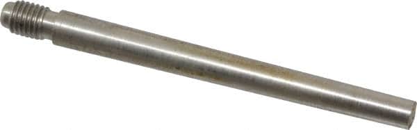 Value Collection - Size 4, 0.248" Large End Diam, Passivated Stainless Steel 1/4-28 Threaded Taper Pin - Grade 303, 18-8, 2-1/2 Pin Length - Exact Tooling