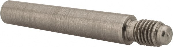 Value Collection - Size 5, 0.287" Large End Diam, Passivated Stainless Steel 1/4-28 Threaded Taper Pin - Grade 303, 18-8, 1-1/2 Pin Length - Exact Tooling