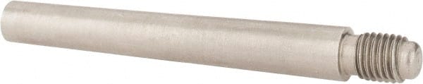 Value Collection - Size 6, 0.339" Large End Diam, Passivated Stainless Steel 5/16-24 Threaded Taper Pin - Grade 303, 18-8, 2-1/2 Pin Length - Exact Tooling