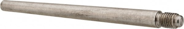 Value Collection - Size 6, 0.339" Large End Diam, Passivated Stainless Steel 5/16-24 Threaded Taper Pin - Grade 303, 18-8, 4 Pin Length - Exact Tooling