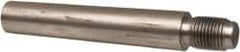 Value Collection - Size 9, 0.589" Large End Diam, Passivated Stainless Steel 1/2-20 Threaded Taper Pin - Grade 303, 18-8, 3 Pin Length - Exact Tooling