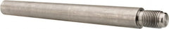 Value Collection - Size 9, 0.589" Large End Diam, Passivated Stainless Steel 1/2-20 Threaded Taper Pin - Grade 303, 18-8, 5 Pin Length - Exact Tooling