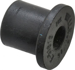Au-Ve-Co Products - 5/16-18, 7/8" Diam x 1/8" Thick Flange, Rubber Insulated Rivet Nut - UNC Thread, Neoprene, 0.6" Long x 0.62" Body Diam, 0.725" OAL - Exact Tooling