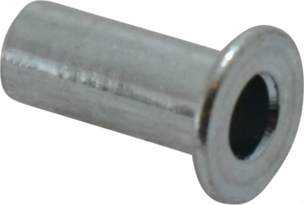 Value Collection - #6-32, 0.01 to 0.08" Grip, #12, Steel Standard Rivet Nut - Flat Head - Exact Tooling