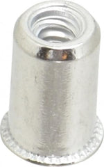 Value Collection - #6-32, 0.01 to 0.08" Grip, #12, Aluminum Standard Rivet Nut - Expander Head - Exact Tooling