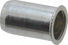 Value Collection - #10-24, 0.01 to 0.08" Grip, Aluminum Standard Rivet Nut - Drill Size Letter F, Expander Head - Exact Tooling