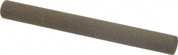 Norton - 4" Long x 3/8" Diam x 3/8" Thick, Aluminum Oxide Sharpening Stone - Round, Coarse Grade - Exact Tooling