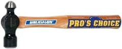 Vaughan Bushnell - 3/4 Lb Head Ball Pein Hammer - Hickory Handle, 12-3/4" OAL - Exact Tooling