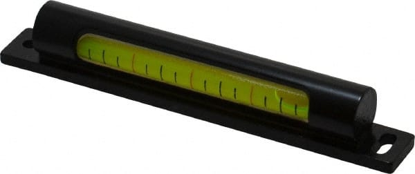 Geier & Bluhm, Inc. - 4 Inch Long, Vertical, Brass Tubular and Pocket Level - 0.1 Inch Sensitivity, 1/2 Inch High/Diameter, Black Lacquer, 1 Vial - Exact Tooling
