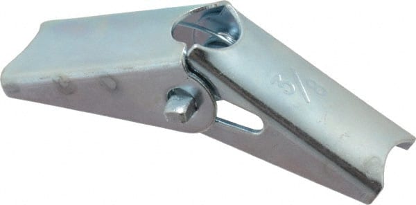 Powers Fasteners - 3/8" Screw, 3/8" Diam, 5" Long, Toggle Bolt Drywall & Hollow Wall Anchor - 7/8" Drill, Zinc Plated, Steel, Grade Zamac 7, Use in Drywall & Wallboard - Exact Tooling