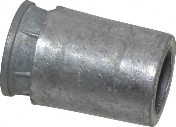 Powers Fasteners - 3/4" Diam, 3/4" Drill, 1" Min Embedment Caulk-In Concrete Anchor - Lead Alloy (Caulking Sleeve)/Zamac Alloy (Cone), Flat Head - Exact Tooling