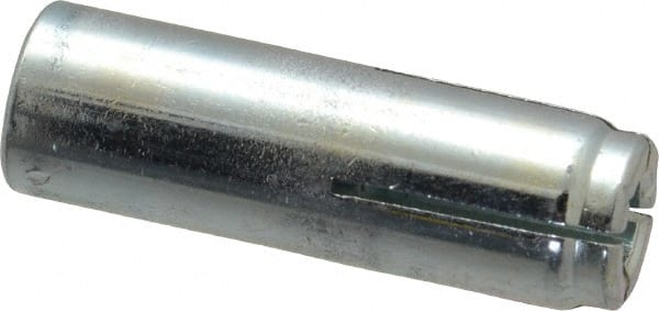 Powers Fasteners - 3/8" Diam, 1/2" Drill, 1-1/2" Min Embedment Drop-In Concrete Anchor - Grade 5 Steel, Zinc-Plated Finish, 5/8" Thread Length - Exact Tooling