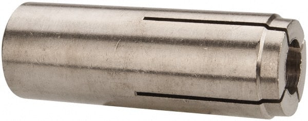 Powers Fasteners - 5/8" Diam, 7/8" Drill, 2-1/4" Min Embedment Drop-In Concrete Anchor - 303 Stainless Steel, 1-3/16" Thread Length - Exact Tooling