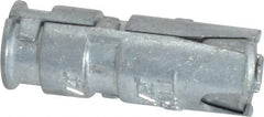 Powers Fasteners - 1/4" Diam, 1/2" Drill, 1-5/16" OAL, 3-3/8" Min Embedment Single Expansion Concrete Anchor - Zamac Alloy, Flat Head - Exact Tooling