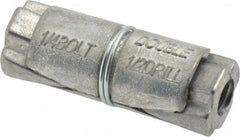 Powers Fasteners - 1/4" Diam, 1/2" Drill, 1-3/8" OAL, 2-3/4" Min Embedment Double Expansion Concrete Anchor - Zamac Alloy - Exact Tooling