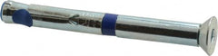 Powers Fasteners - 1/2" Diam, 1/2" Drill, 5" OAL, 1-3/4" Min Embedment Sleeve Concrete Anchor - Grade 5 Steel, Zinc-Plated Finish, Flat Head, Hex Drive - Exact Tooling