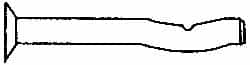 Powers Fasteners - 1/4" Diam, 1/4" Drill, 3-1/2" OAL, Split-Drive Concrete Anchor - Grade 8.2 Steel, Zinc-Plated Finish, Flat Head - Exact Tooling