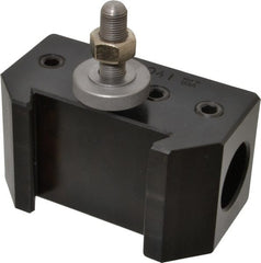 Aloris - Series DA, #104 Boring Bar Tool Post Holder - 17 to 48" Lathe Swing, 3-1/4" OAH, 1-5/8" Centerline Height - Exact Tooling