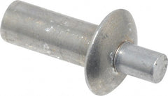Made in USA - Universal Head Aluminum Alloy Drive Blind Rivet - Aluminum Alloy Mandrel, 0.266" to 5/16" Grip, 3/8" Head Diam, 0.191" to 0.219" Hole Diam, 0.469" Length Under Head, 3/16" Body Diam - Exact Tooling