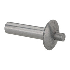 Made in USA - Brazier Head Aluminum Alloy Drive Blind Rivet - Aluminum Alloy Mandrel, 0.828" to 7/8" Grip, 5/8" Head Diam, 0.266" to 0.281" Hole Diam, 1.031" Length Under Head, 1/4" Body Diam - Exact Tooling
