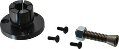 Mitee-Bite - 0.71 to 1.06" Expansion Diam, 4,500 Lb Holding Force, 8-32 Mounting Screw, 3/8-16 Center Screw, Mild Steel ID Expansion Clamps - Exact Tooling
