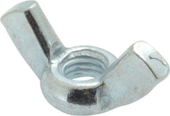 Value Collection - M6x1.00, Zinc Plated, Iron Standard Wing Nut - 2.7mm Wing Span, 15mm Wing Span - Exact Tooling