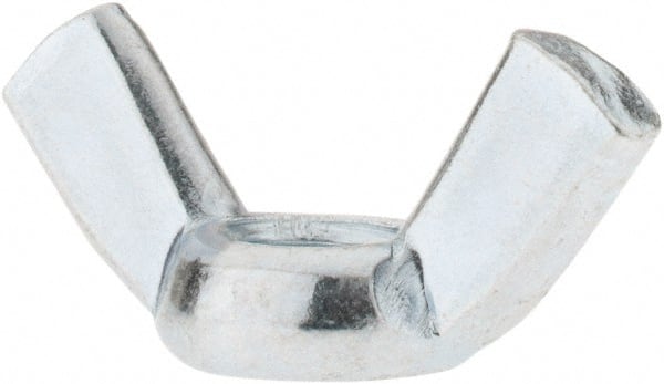 Value Collection - M10x1.50, Zinc Plated, Iron Standard Wing Nut - 4.6mm Wing Span, 23mm Wing Span - Exact Tooling