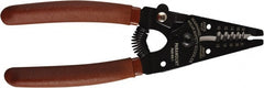 Paramount - 18 to 10 AWG Capacity Wire Stripper - 6" OAL, Plastic Dipped Handle - Exact Tooling
