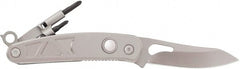 Coast Cutlery - 3" Blade, 7.2" OAL, Partially Serrated Multi-Blade Knife - 4.2" Closed Length, Stainless Steel - Exact Tooling