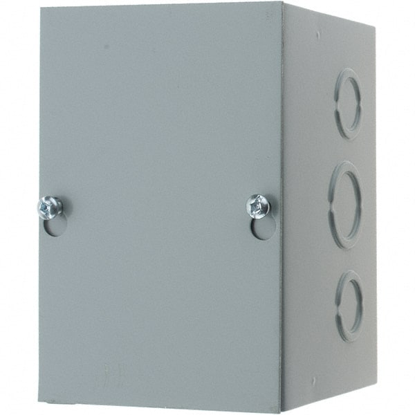 nVent Hoffman - Steel Junction Box Enclosure Screw Flat Cover - NEMA 1, 4" Wide x 6" High x 4" Deep - Exact Tooling