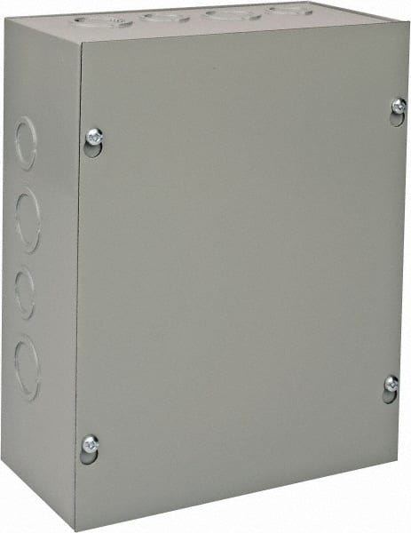 nVent Hoffman - Steel Junction Box Enclosure Screw Flat Cover - NEMA 1, 8" Wide x 10" High x 4" Deep - Exact Tooling