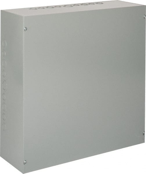 nVent Hoffman - Steel Junction Box Enclosure Screw Flat Cover - NEMA 1, 24" Wide x 24" High x 8" Deep - Exact Tooling