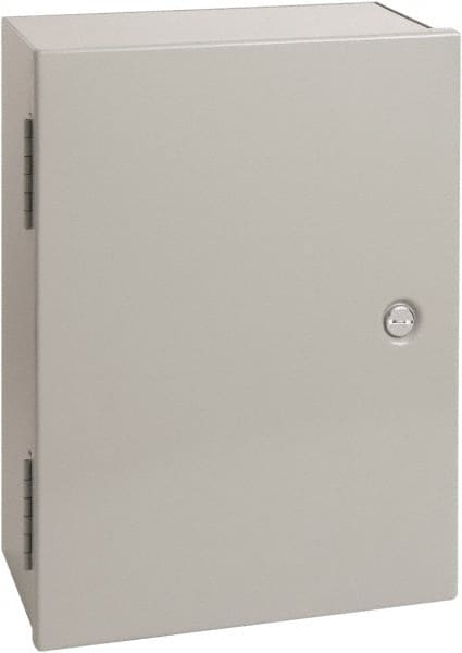 nVent Hoffman - Steel Junction Box Enclosure Hinge Flat Cover - NEMA 1, 24" Wide x 36" High x 8-5/8" Deep - Exact Tooling