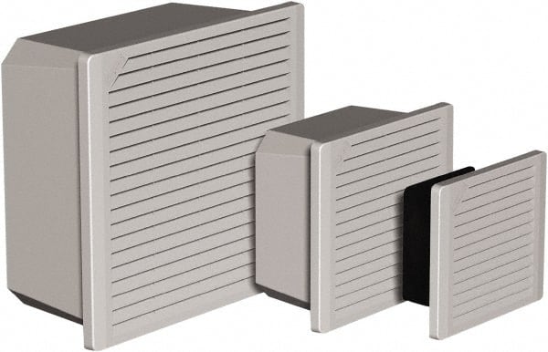 nVent Hoffman - 55 CFM, Enclosure Cooling Fan Package - 7-3/8 Inch Wide x 2-3/4 Inch Deep x 6-5/16 Inch High, 115 VAC, ABS Grill and Enclosure - Exact Tooling