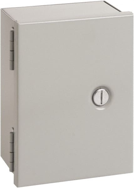 nVent Hoffman - Steel Junction Box Enclosure Hinge Flat Cover - NEMA 1, 12" Wide x 14" High x 8" Deep - Exact Tooling