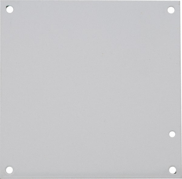 nVent Hoffman - 6-1/4" OAW x 6-1/4" OAH Powder Coat Finish Electrical Enclosure Nonperforated Panel - 8" x 8" Box, 14 Gauge Steel, Use with A8N84/A8N86/A8R86HCR - Exact Tooling