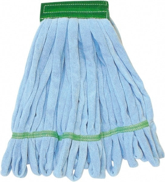 PRO-SOURCE - Blue Head Band, Medium Microfiber Loop End Mop Head - Exact Tooling