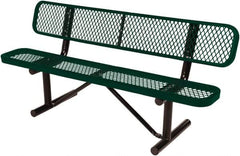 Vestil - 8' Long x 20" Wide, Steel Bench Seat - Exact Tooling