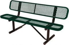 Vestil - 6' Long x 20" Wide, Steel Bench Seat - Exact Tooling