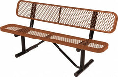 Vestil - 6' Long x 20" Wide, Steel Bench Seat - Exact Tooling