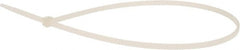 Value Collection - 14.6" Long Natural (Color) Nylon Standard Cable Tie - 40 Lb Tensile Strength, 106mm Max Bundle Diam - Exact Tooling