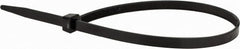 Value Collection - 14-1/2" Long Black Nylon Standard Cable Tie - 120 Lb Tensile Strength, 106mm Max Bundle Diam - Exact Tooling