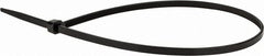 Value Collection - 16" Long Black Nylon Standard Cable Tie - 50 Lb Tensile Strength, 106mm Max Bundle Diam - Exact Tooling